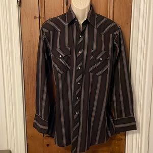 Vintage White Horse 70’s Pearl Snap large Western Shirt USA